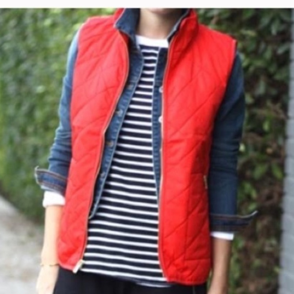 J. Crew Red Excursion Vest - xxs